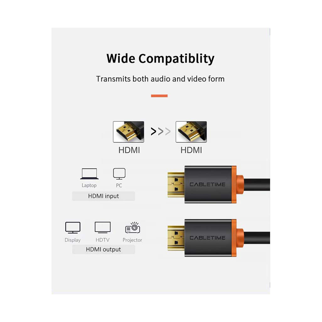 Кабель мультимедійний HDMI M to HDMI M 5.0m V2.0 4K60Hz Cabletime (CA915309) - зображення 4