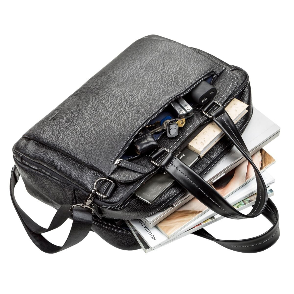 Сумка Shvigel Шкіряна Чорна (11123) - зображення 6