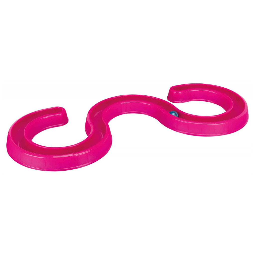 Іграшка для котів Trixie Ball Race Змійка-вісімка з м'ячиком 65x31 см (рожева) (4011905414133) - изображение 3