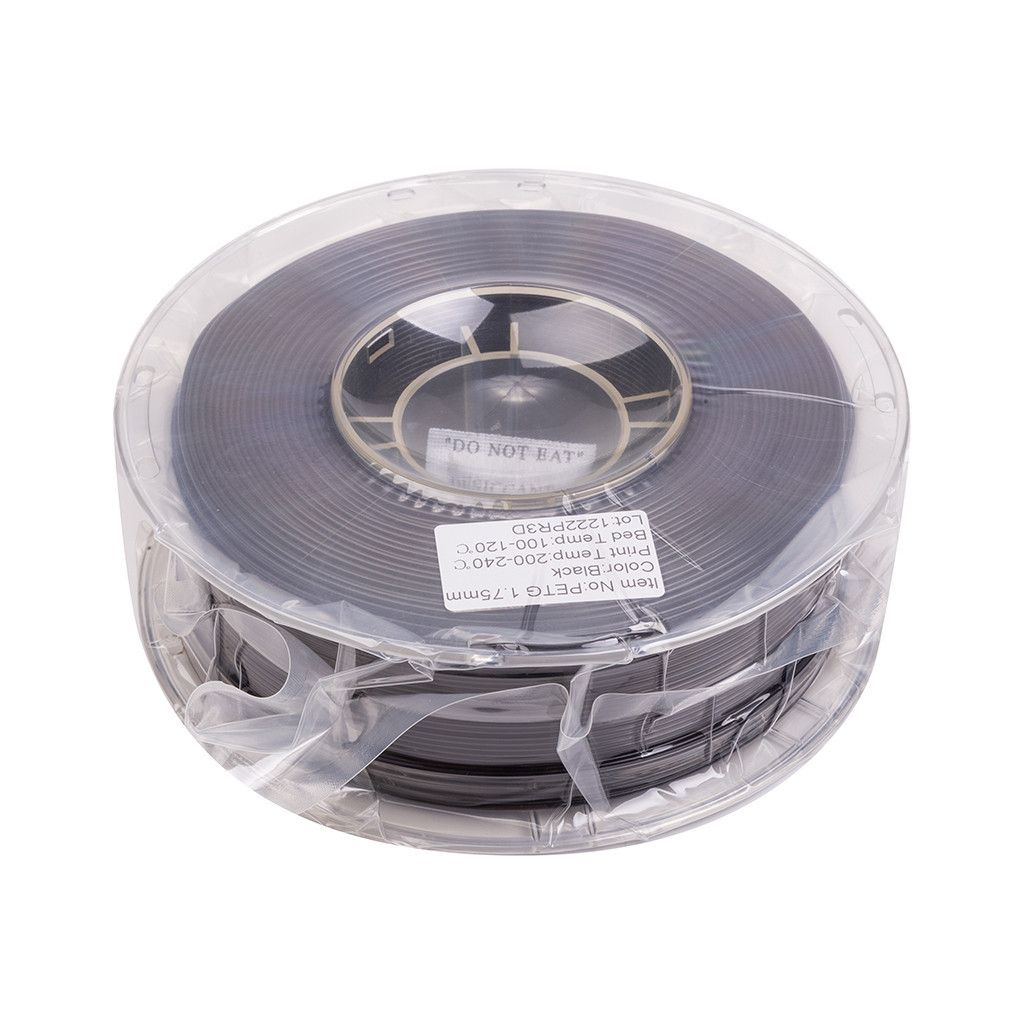 Пластик для 3D-принтера PowerPlant PETG, 1.75 мм, 1kg, black (PT812905) - зображення 1