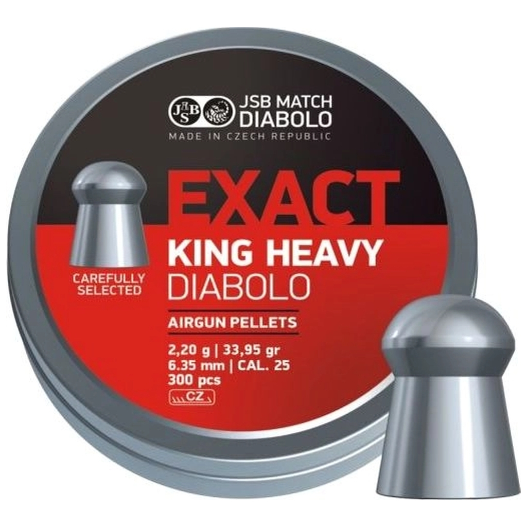 Пульки JSB King Heavy 6,35 мм 2,2 г 300 шт/уп (546398-300) - зображення 1
