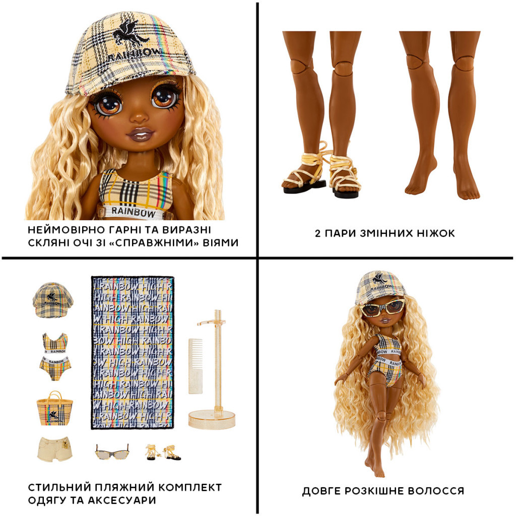 Лялька Rainbow High серії Pacific Coast- Сенд (578376) - зображення 5