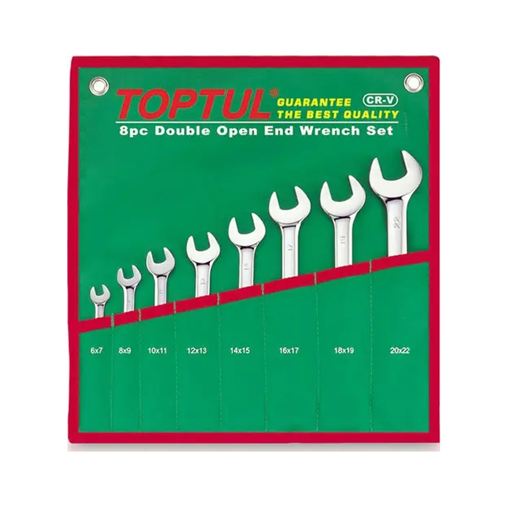 Ключ Toptul ріжковий 6-22 мм 8 шт. (GAAA0812) - зображення 1