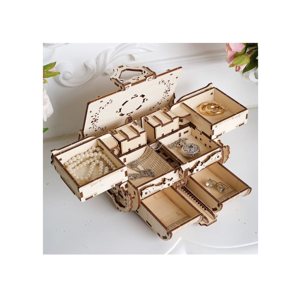 Збірна модель Ugears Бурштинова скринька (70090) - зображення 11