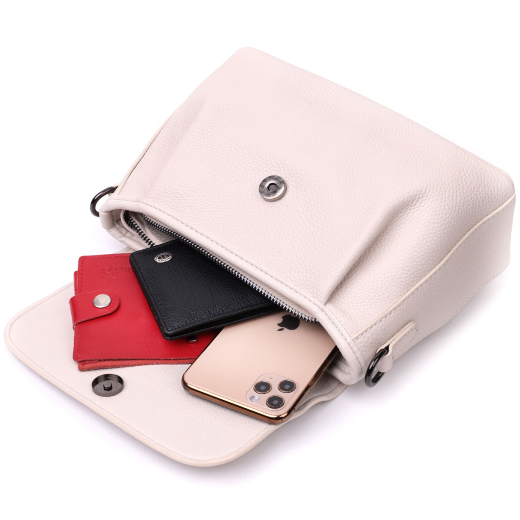 Сумка Vintage З натуральної шкіри Біла (22331) - зображення 9