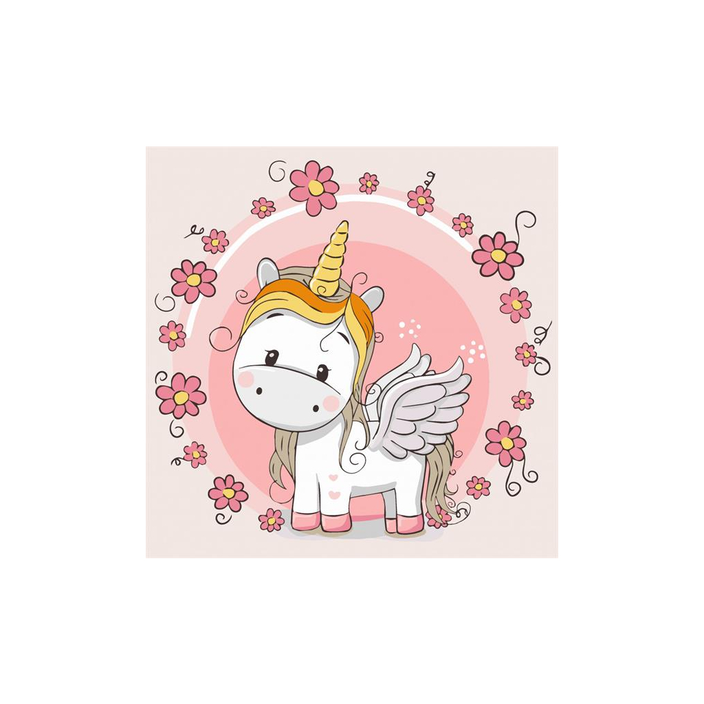 Картина по номерам ArtCraft Єдиноріжка з крилами 30х30 см (15501-AC) - зображення 1