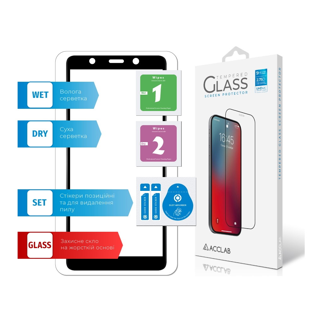 Скло захисне ACCLAB Full Glue Tecno Pop 3 (1283126518362) - зображення 7