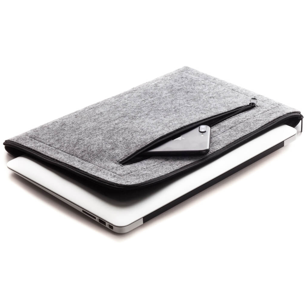 Чохол до ноутбука Gmakin 14" Macbook Pro, zipper, LightGray (GM67-14) - зображення 4