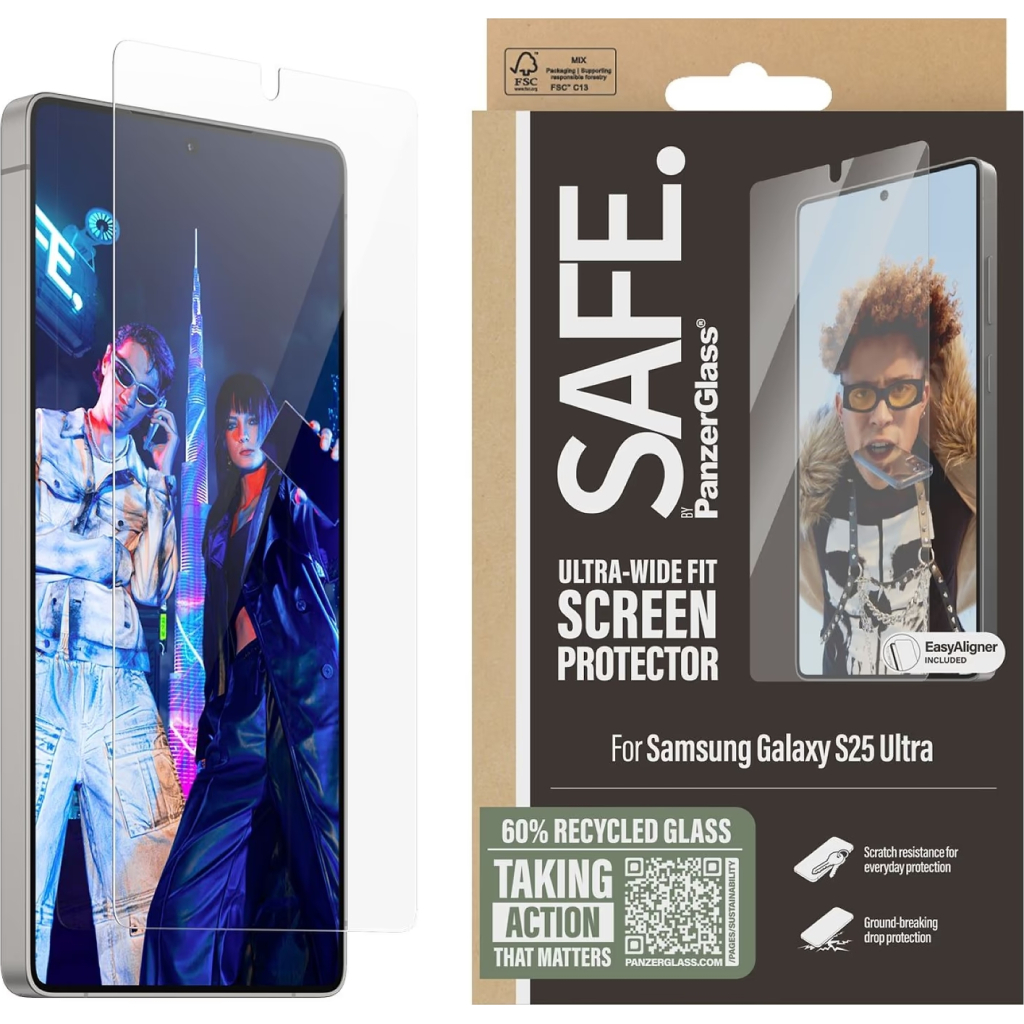 Скло захисне PANZERGLASS Samsung Galaxy S25 Ultra Ultra-Wide Fit w. Aligner (PG_SARNUWFG38488) - зображення 1