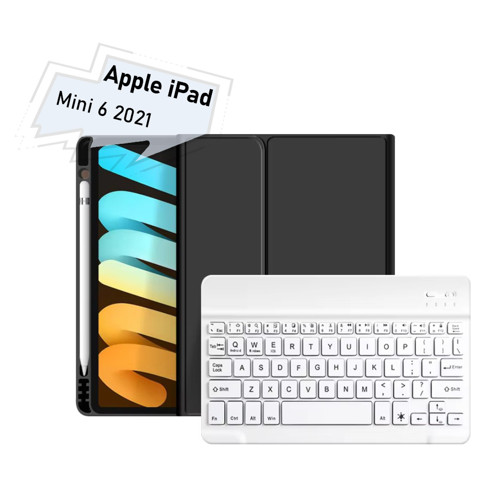 Чохол до планшета BeCover with keyboard Apple iPad Mini 6 2021 Black (712986) - зображення 1