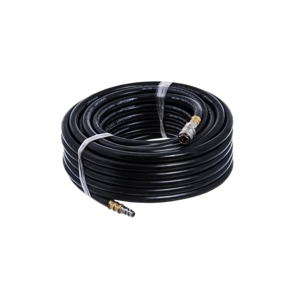 Пневматичний шланг Airkraft гумовий армований 10м 8x15мм (20 атм) (AHC-10-D) - зображення 1