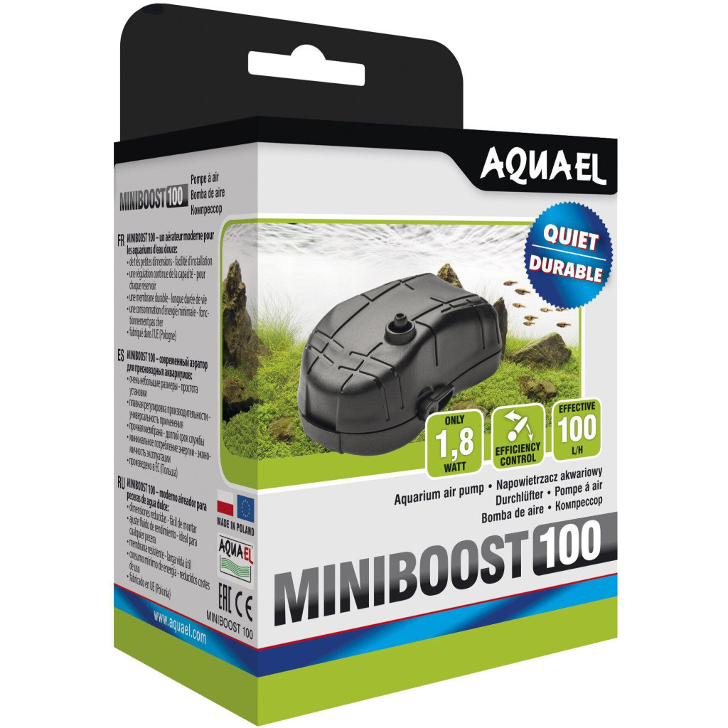 Компресор для акваріума AquaEl MiniBoost 100 NEW (5905546310543) - изображение 1