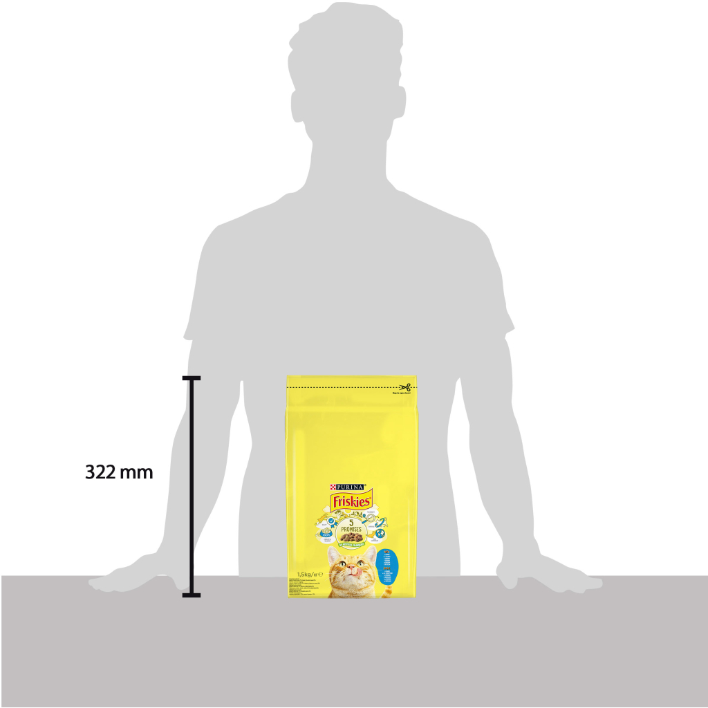 Сухий корм для кішок Purina Friskies зі смаком лосося й овочів 1.5 кг (7613033923562) - изображение 4