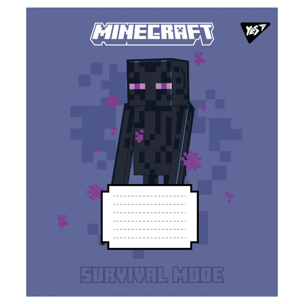 Зошит Yes Minecraft Signs А5 18 аркушів лінія (767560) - зображення 5