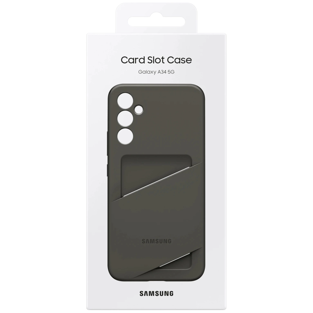 Чохол до мобільного телефона Samsung Samsung A34 Card Slot Case Black (EF-OA346TBEGRU) - зображення 6