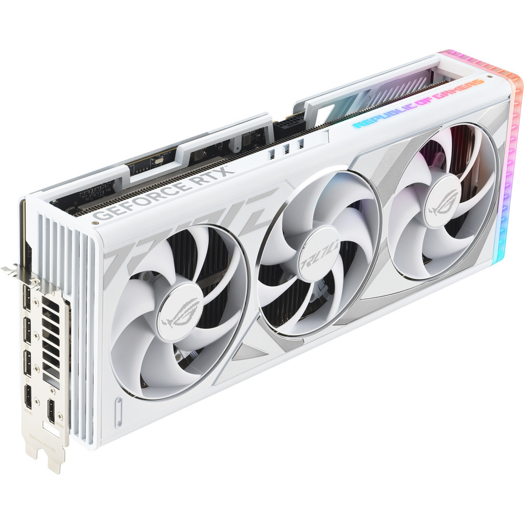 Відеокарта ASUS GeForce RTX4090 24GB ROG STRIX WHITE OC (ROG-STRIX-RTX4090-O24G-WHITE) - зображення 2