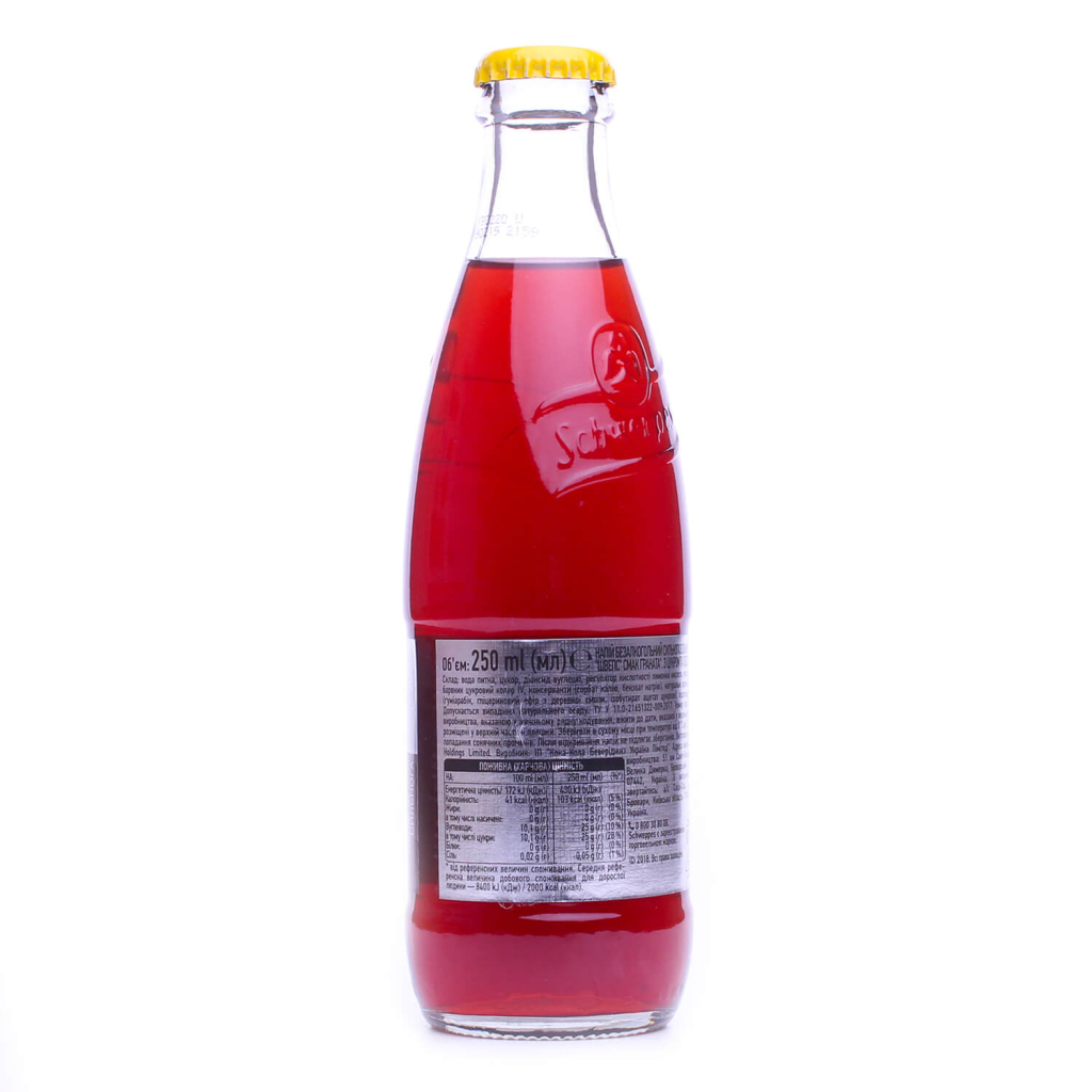 Напій Schweppes Pomegranate Безалкогольний сильногазований 250 мл (42105190) - изображение 3