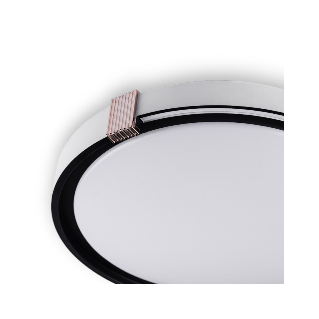 Світильник Vestum COLISEUM матовий 60W 395*60мм 3000К-6500К з ДК білий з чорним (VS-91067) - зображення 3