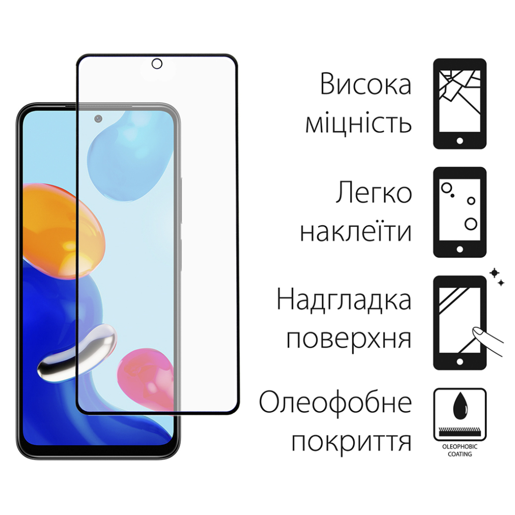 Скло захисне Dengos Xiaomi Redmi Note 11/11s 2pcs (DG-TG2P-44) - зображення 2