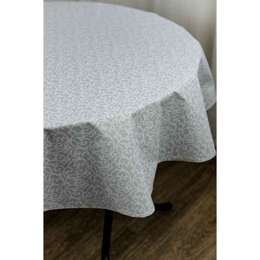 Скатертина Прованс непромокаюча Simfoni Айс Вензель D-136 см (033621) - зображення 5