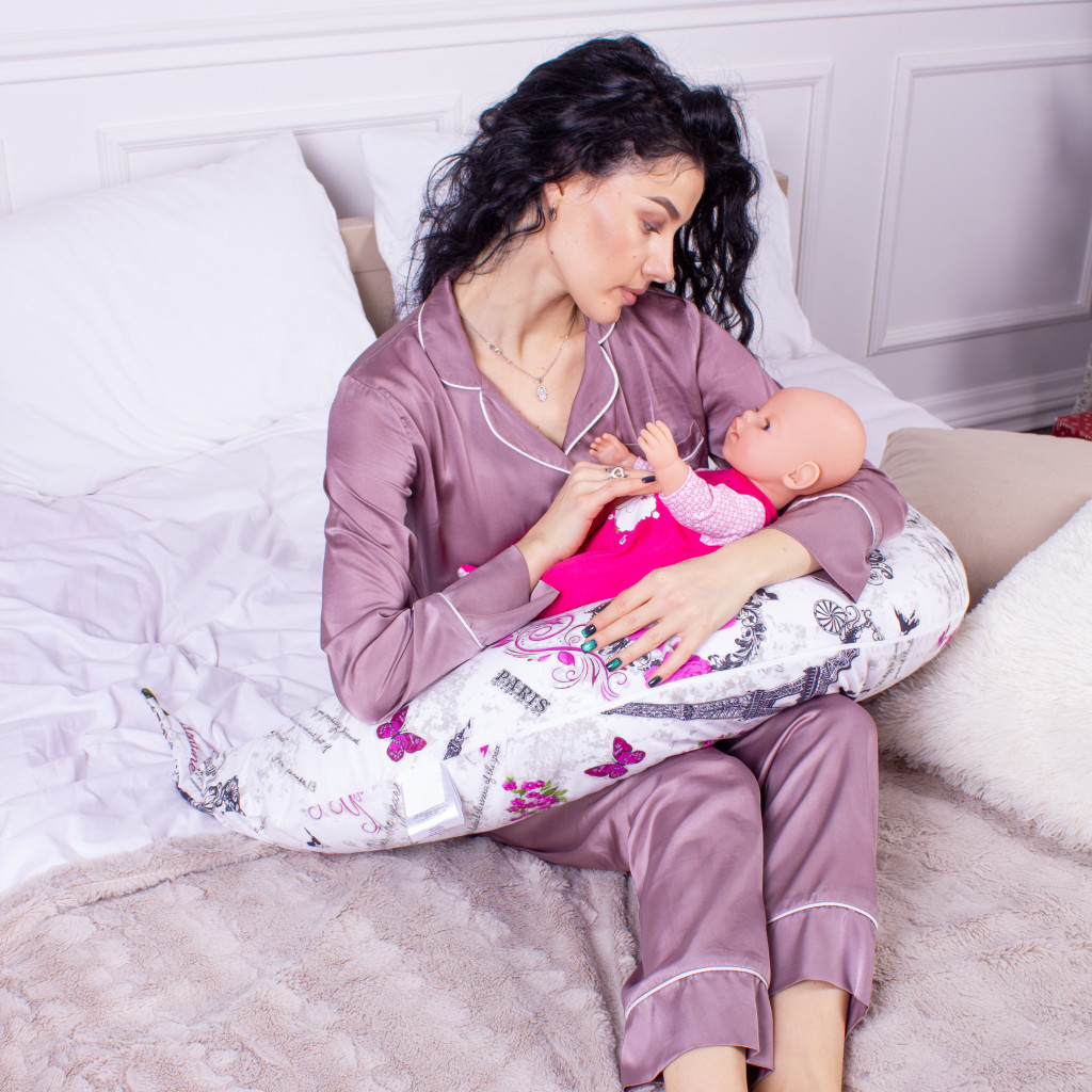 Подушка MirSon для вагітних та годування №8327 Print Line 17-0188 Grettir Бязь 30х170х20 см (2200006200529) - изображение 8