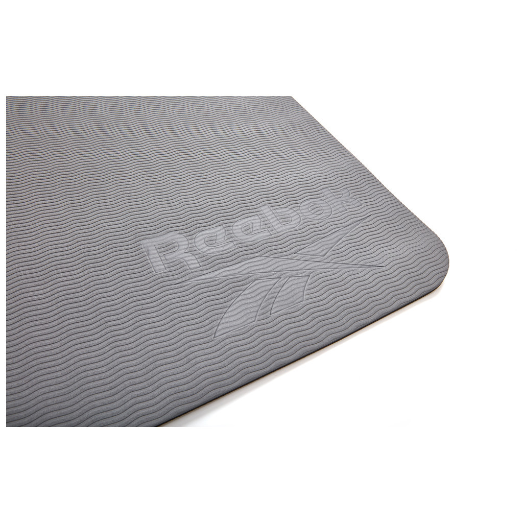 Килимок для йоги Reebok Double Sided Yoga Mat чорний, сірий RAYG-11042BKGR (885652020817) - зображення 10