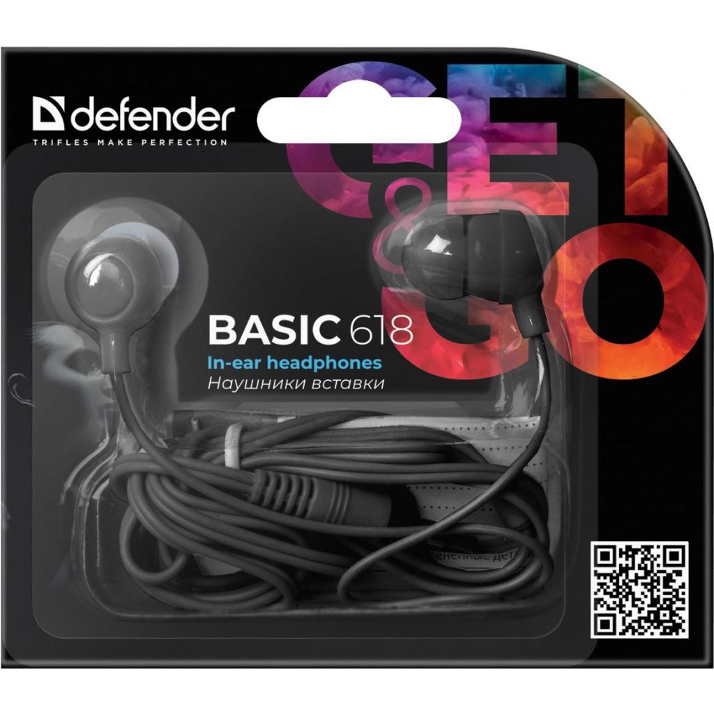 Навушники Defender Basic 618 Black (63618) - зображення 2
