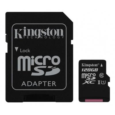 Карта пам'яті Kingston 128GB microSDXC class 10 UHS-I Canvas Select (SDCS/128GB) - зображення 1