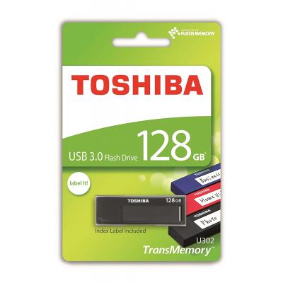 USB флеш накопичувач Toshiba 128GB U302 Daichi Black USB 3.0 (THN-U302K1280MF) - зображення 2