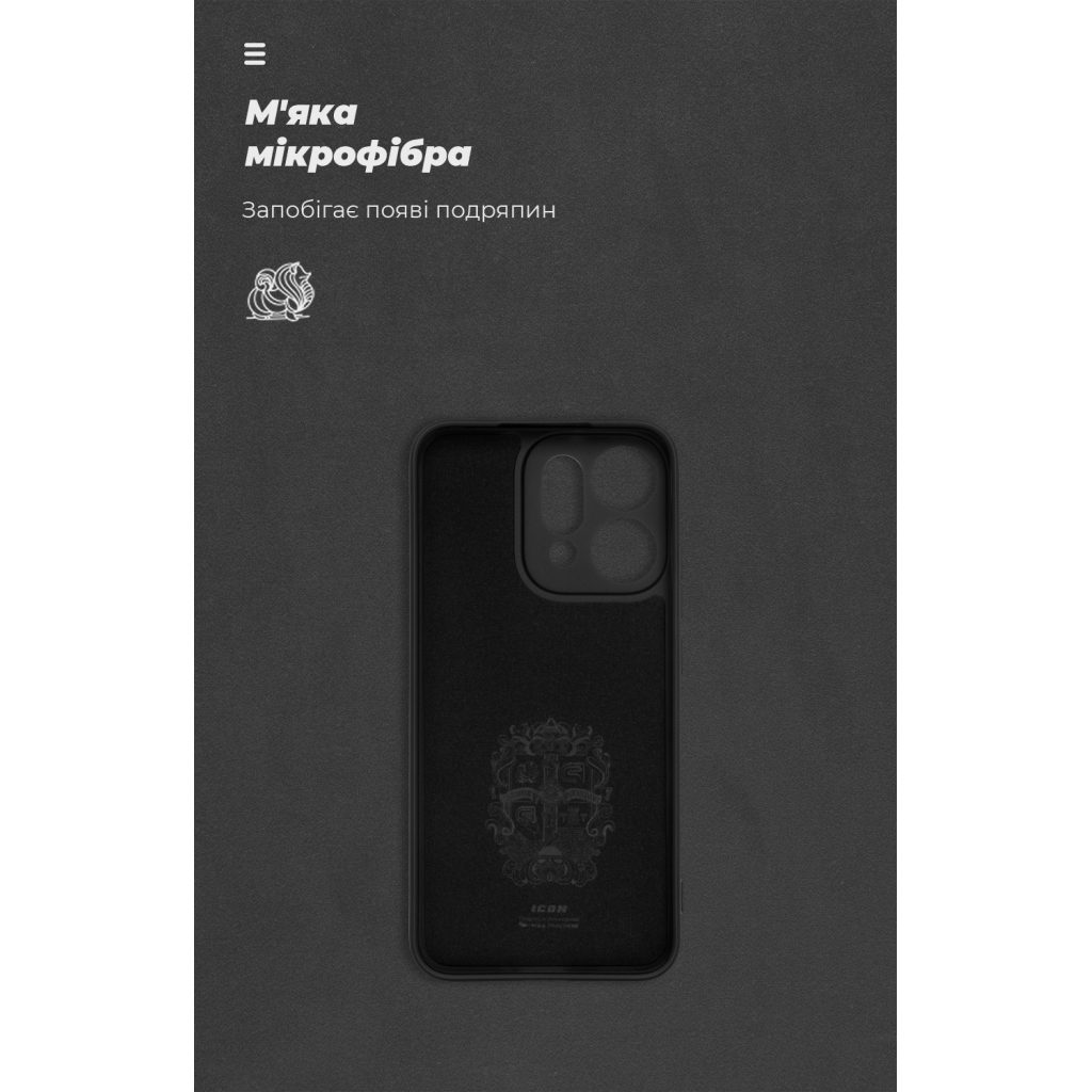 Чохол до мобільного телефона Armorstandart ICON OPPO Reno14 5G Camera cover Black (ARM87155) - зображення 4
