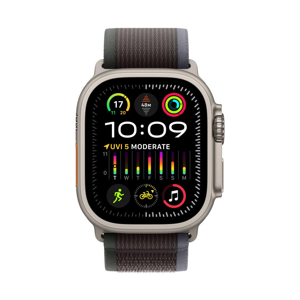 Ремінець до смарт-годинника Apple 49mm Blue/Black Trail Loop - M/L (MT623ZM/A) - зображення 3