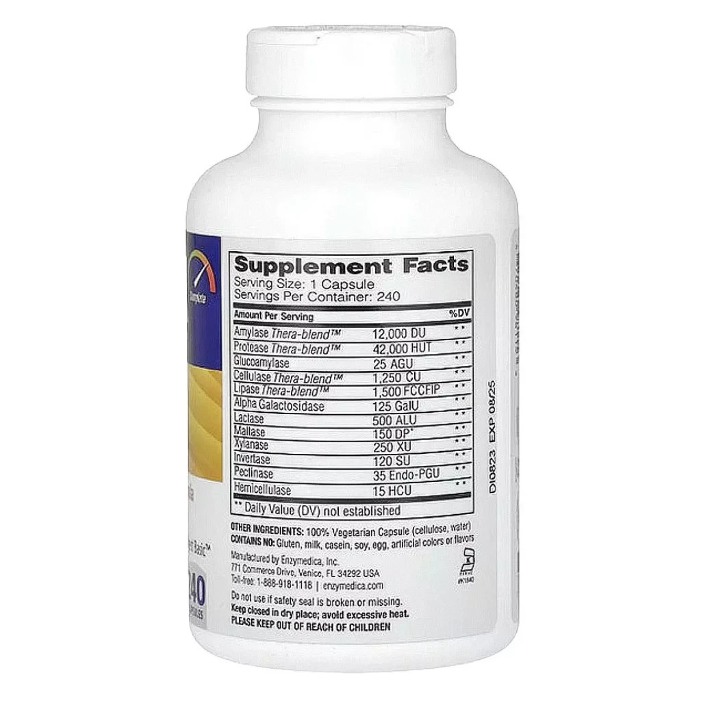 Пробіотики Enzymedica Травні Ферменти (Формула Ензимів), Digest, 240 капсул (ENZ-98115) - зображення 2