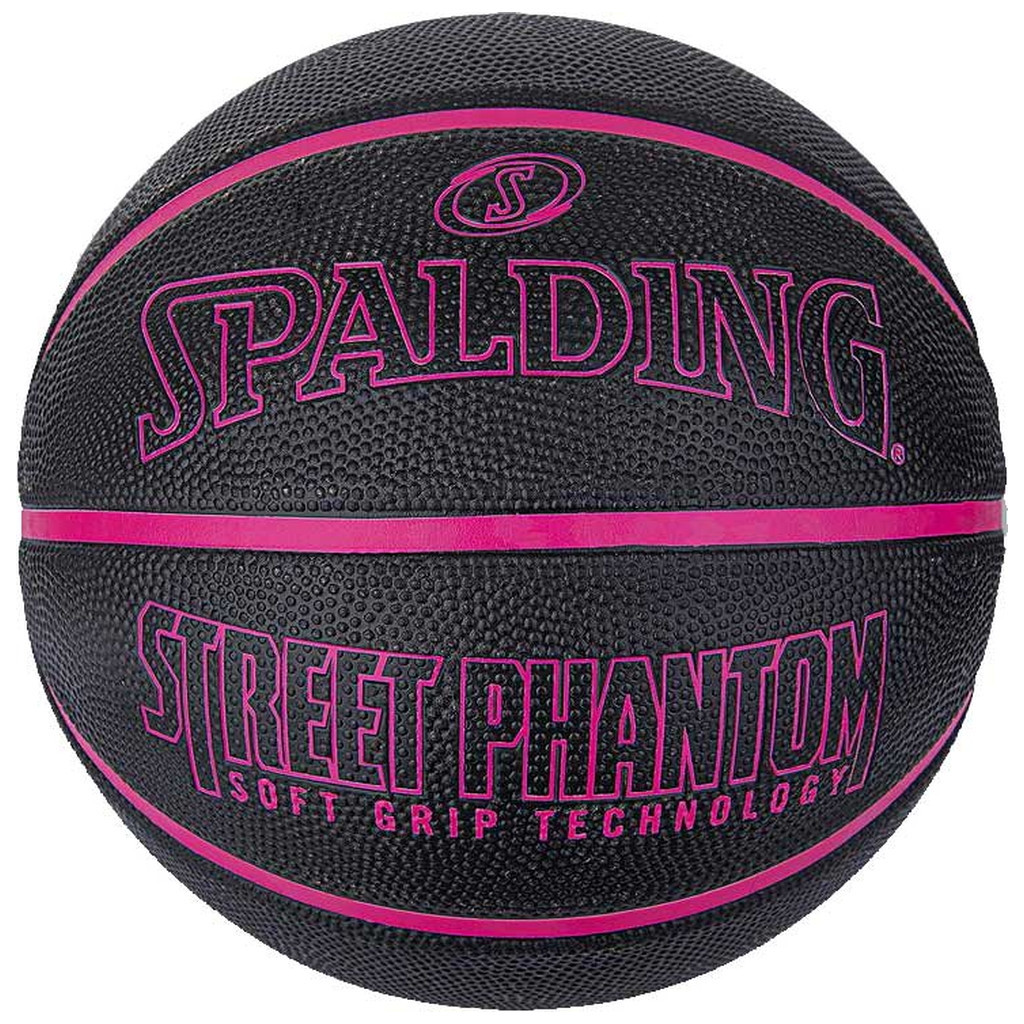 М'яч баскетбольний Spalding Street Phantom чорний, фіолетовий Уні 7 84385Z (689344406398) - зображення 1