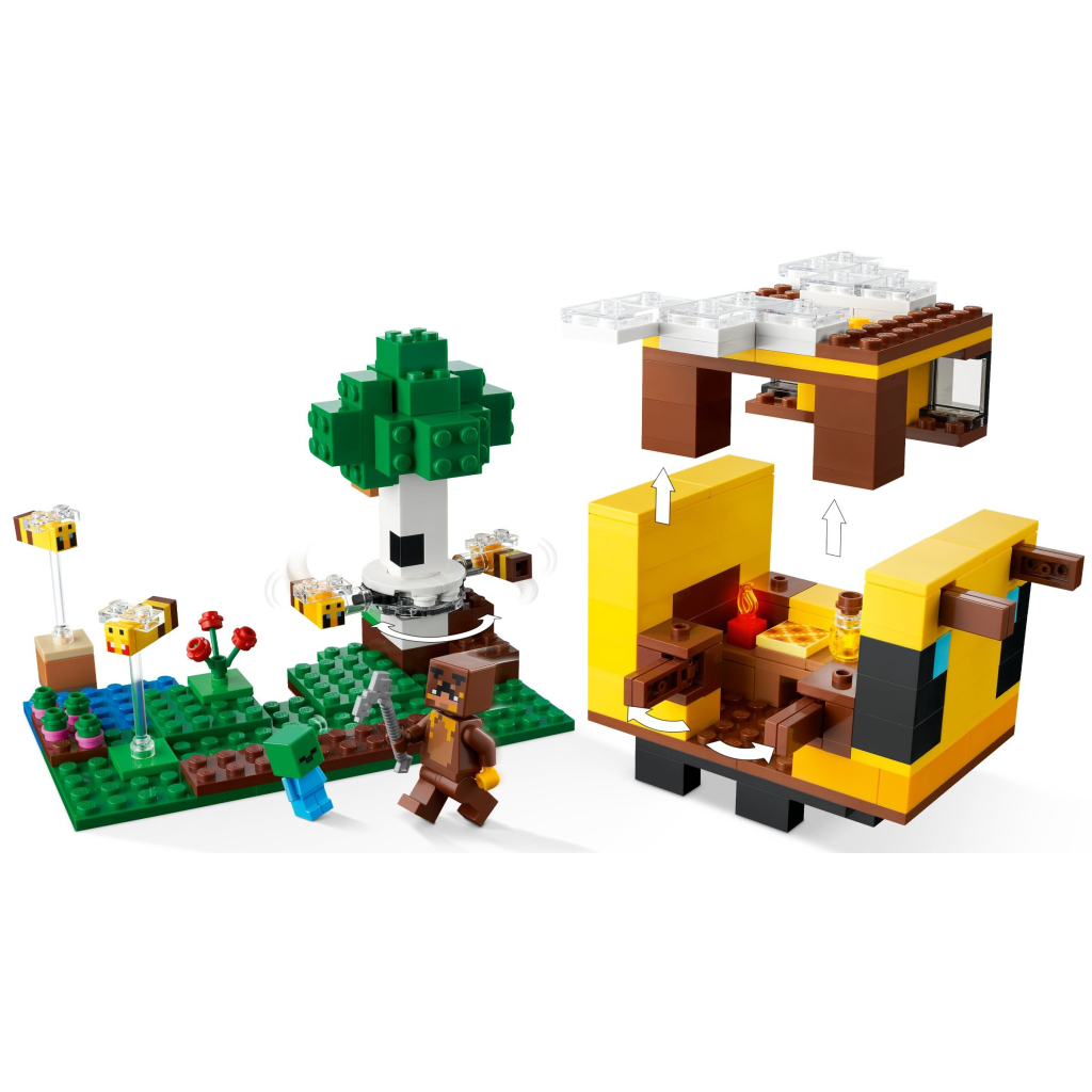Конструктор LEGO Minecraft Бджолиний будиночок 254 деталі (21241-) - зображення 7
