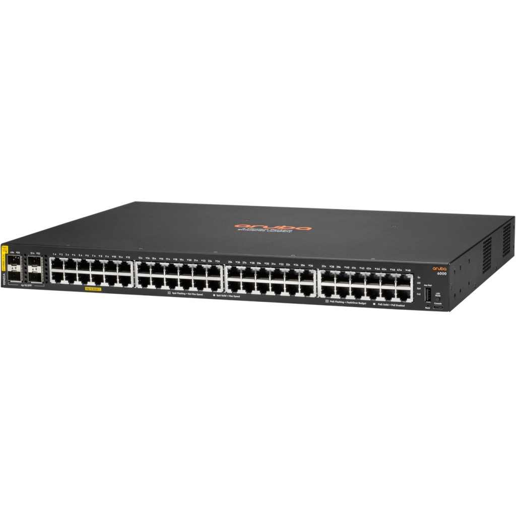 Комутатор мережевий HP 6000-48GPoE-4SFP (R8N85A) (R8N85A) - зображення 2