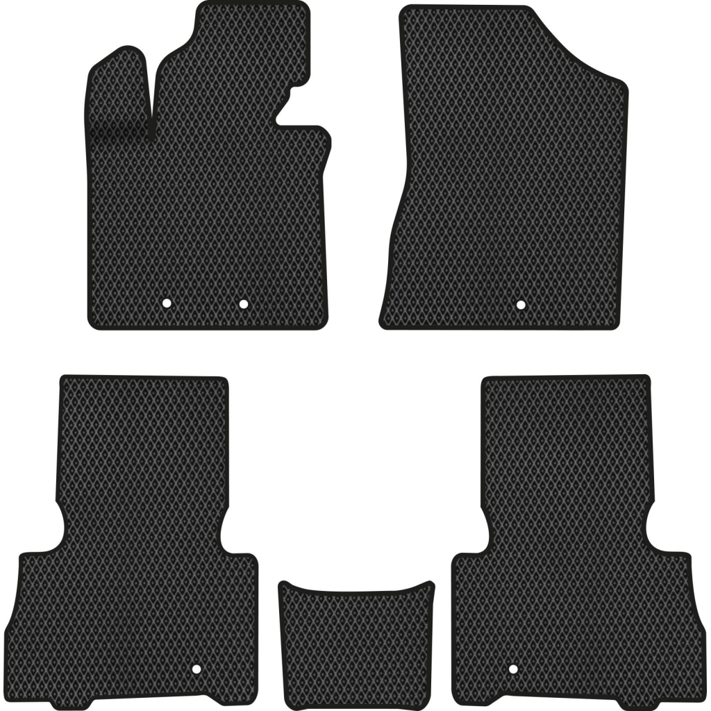 Килимок в салон EVAtech Kia Sorento (XM) 5 seats Restyling 2012-2014 2 п (KI32230CV5KH5RBB) - зображення 1