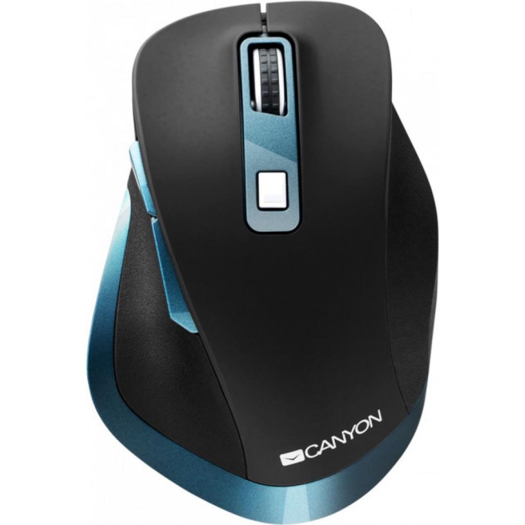 Мишка Canyon CNS-CMSW14DG Wireless Black-Blue - зображення 2