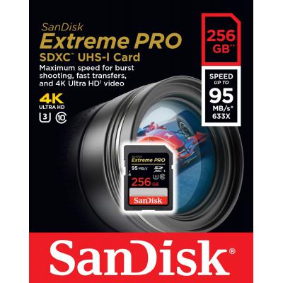Карта пам'яті SanDisk 256GB SDXC Extreme Pro UHS-I U3 Class10 (SDSDXPA-256G-G46) - зображення 3
