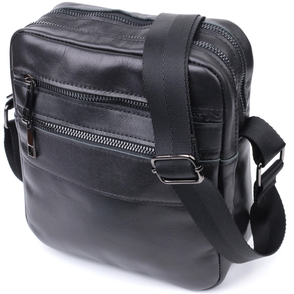 Сумка Shvigel З натуральної шкіри Чорна (22846) - зображення 1