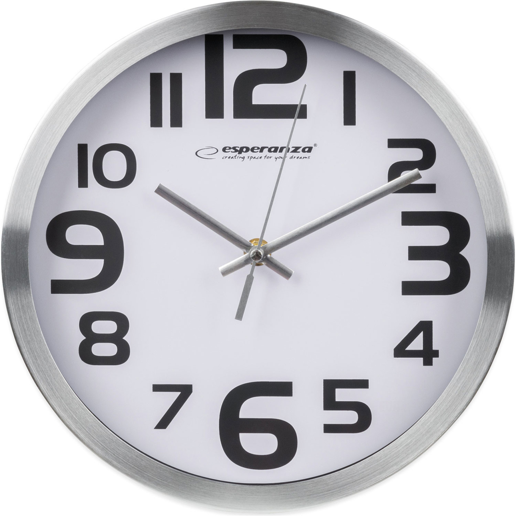 Настінний годинник Esperanza Wall Clock Zurich 25 см White (EHC013W) - зображення 1