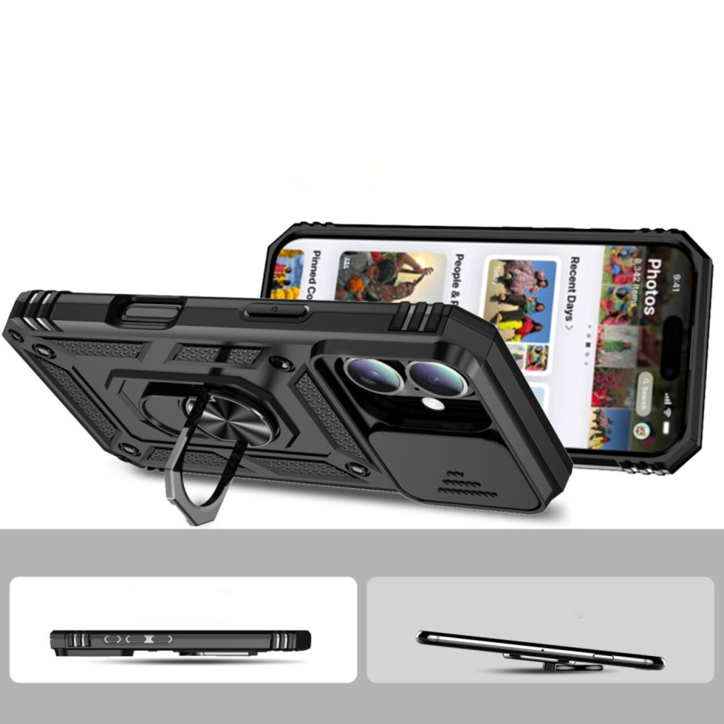 Чохол до мобільного телефона BeCover Military Apple iPhone 16 Plus Black (712154) - зображення 3