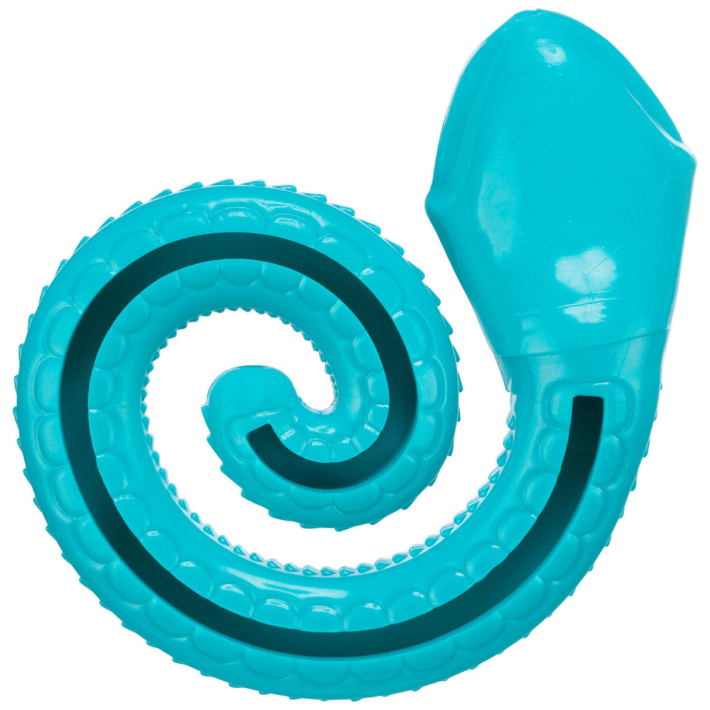 Іграшка для собак Trixie Змія для ласощів Термопластична гума Зелена 18 см (4011905349503) - зображення 5