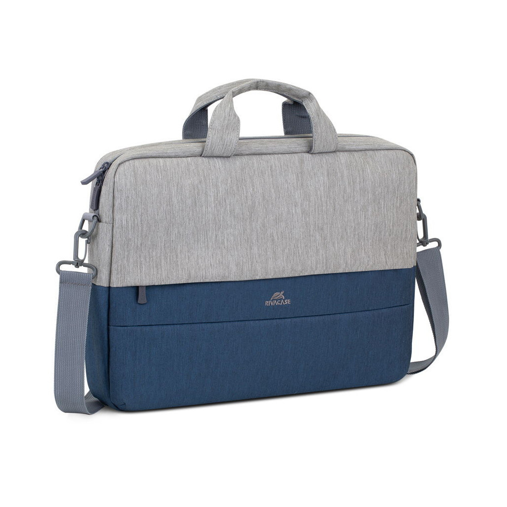 Сумка для ноутбука RivaCase 15.6" 7532 Prater, grey/dark blue anti-theft (7532Grey/DarkBlue) - зображення 3