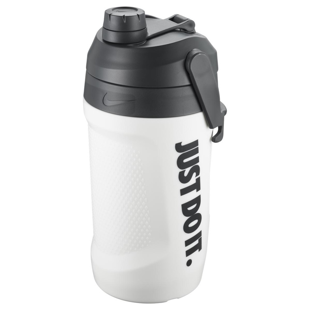 Пляшка для води Nike Fuel Jug 40 OZ білий, антрацит 1182 мл N.100.3110.153.40 (887791410719) - зображення 1