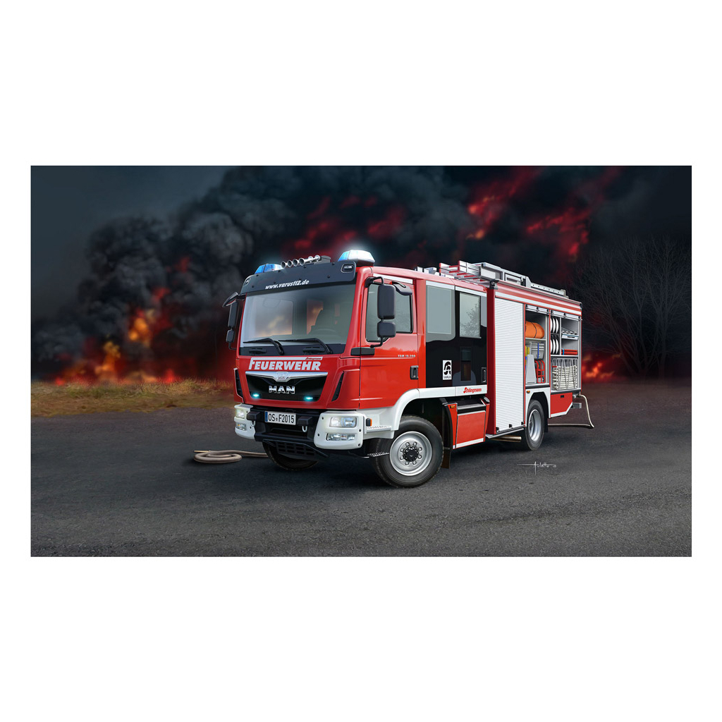 Збірна модель Revell Пожежна машина VARUS 4x4 рівень 4 масштаб 1:24 (RVL-07452) - зображення 10