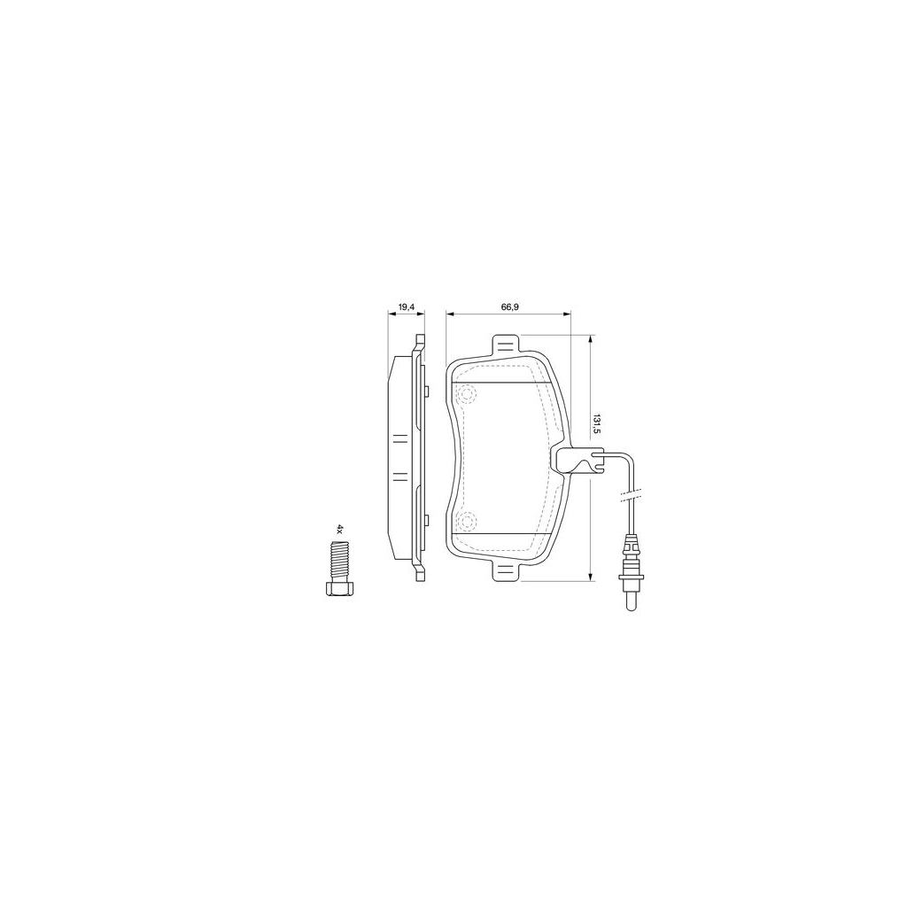 Гальмівні колодки Bosch 0 986 494 097 - зображення 4