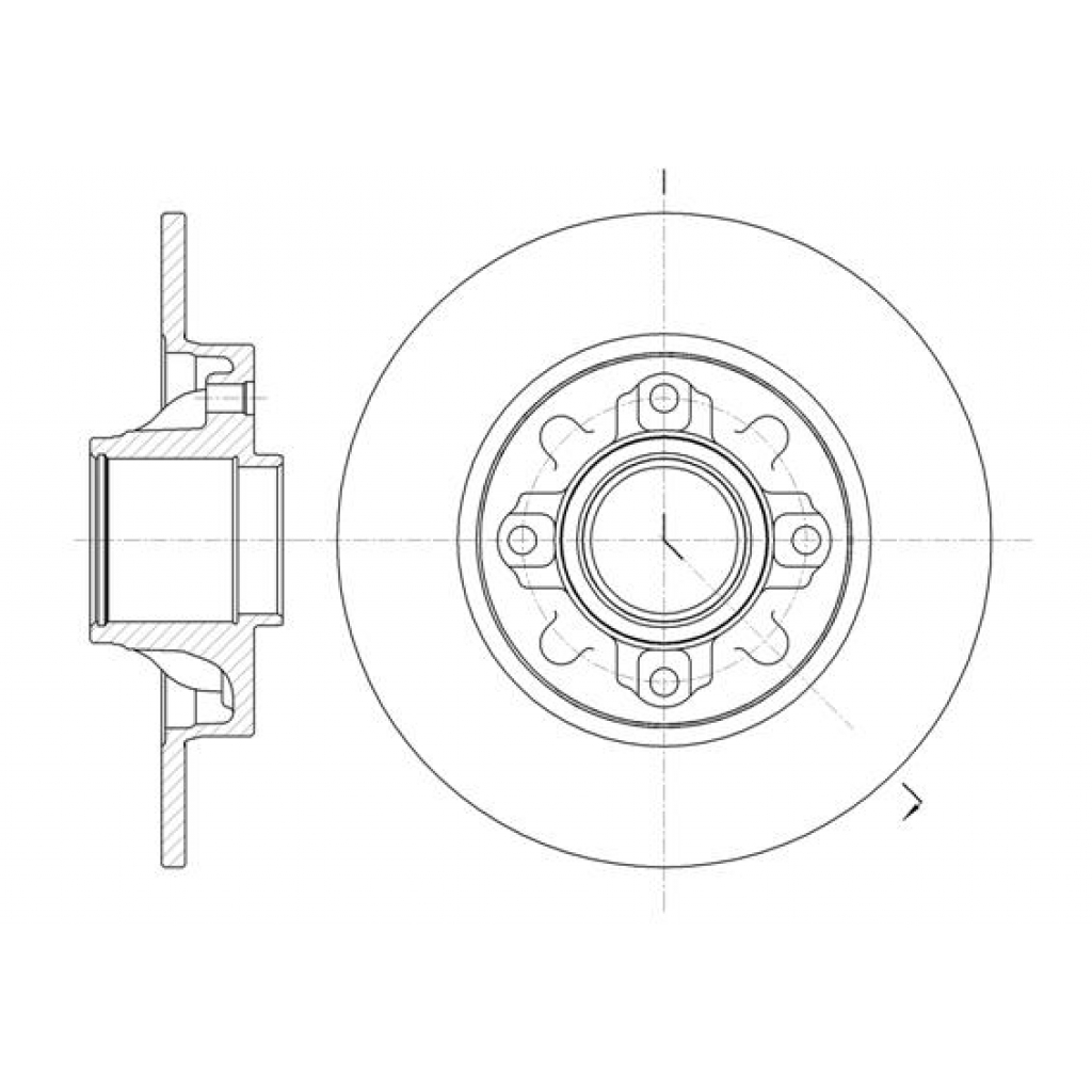 Гальмівний диск REMSA 61060.00 - зображення 1