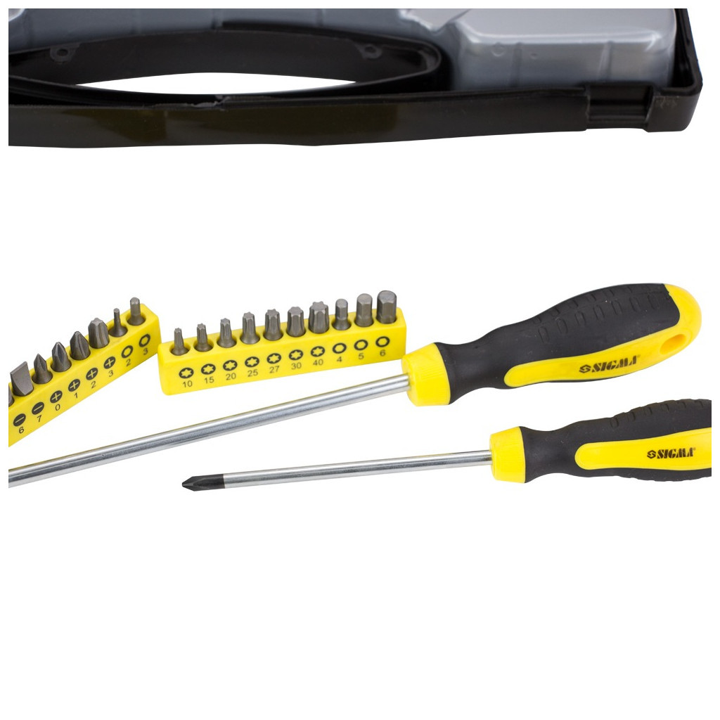 Набір викруток Sigma з бітами 27шт CrV (кейс) (4001061) - зображення 5
