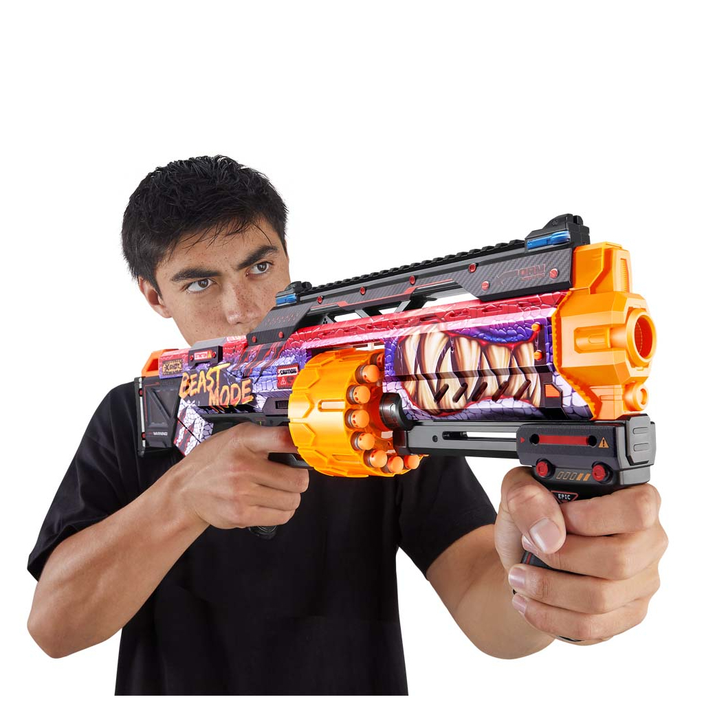 Іграшкова зброя Zuru X-Shot Швидкострільний бластер Skins Last Stand Beast Out (16 патронів) (36518J) - зображення 4