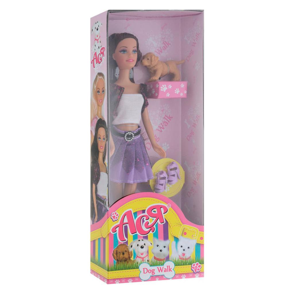 Лялька Ася Прогулянка з собачкою (35060) - зображення 2